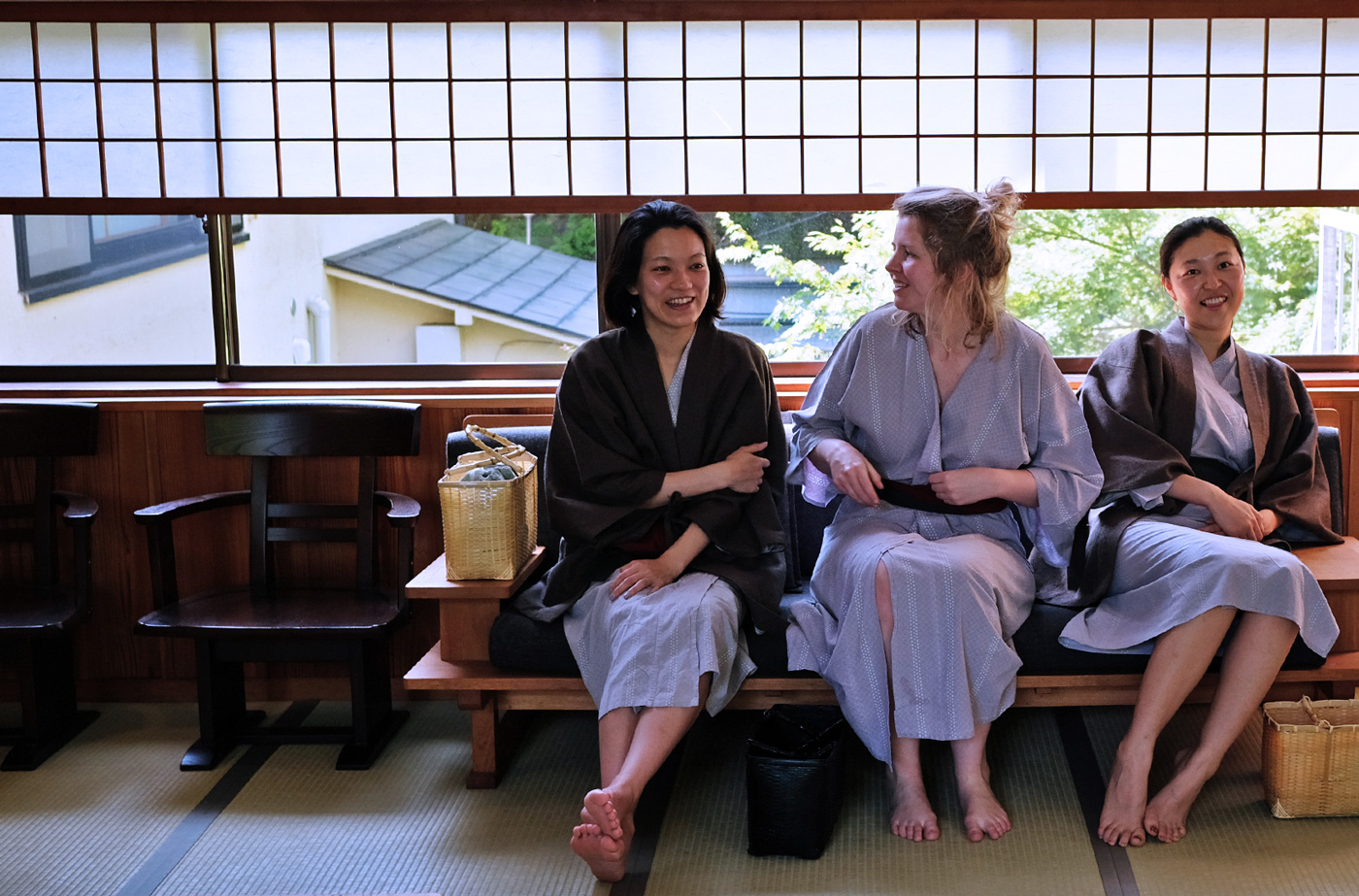 På besök på japanskt ryokan i Hakone